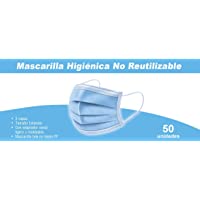 Los mejores  - Mascarillas Higiénicas Desechables- 3 Capas (50 unidades)